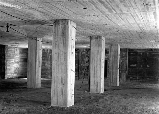 Bouw van kelder provinciehuis in Den Haag, 1960