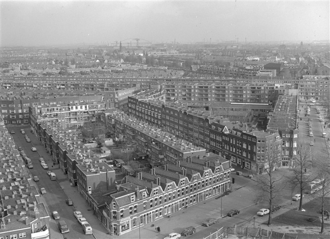 Woonwijk Bloemhof in Rotterdam, 1968