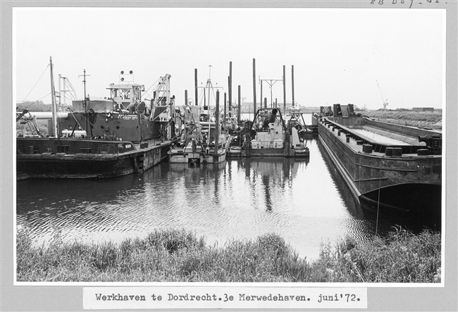 Derde Merwedehaven in Dordrecht, 1972