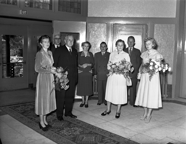 Afscheid Ir. L.T. van der Wal in Den Haag, 1952