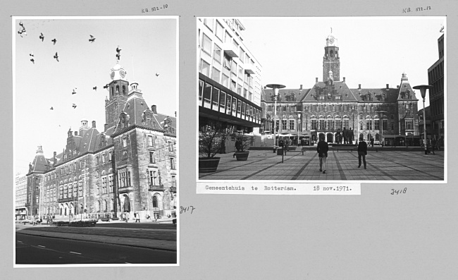 Stadhuis in Rotterdam, 1971