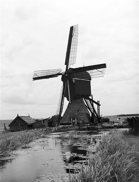 Broekmolen in Streefkerk, 1949