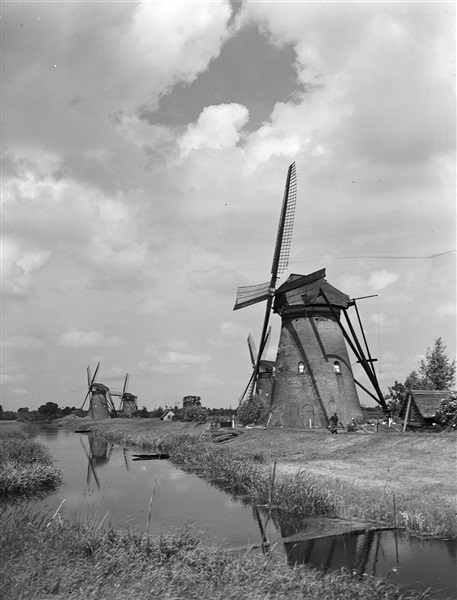 Nederwaard Molens in Kinderdijk, 1949