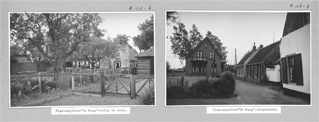 De Dorpsstraat in een dorp bij de Kagerplassen, 1947