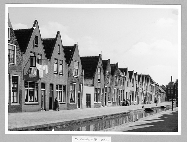 De Waardgracht in Leiden, 1953