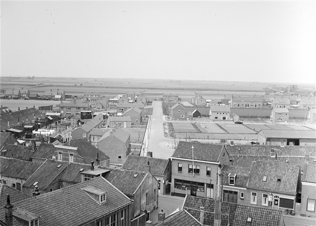 Uitzicht over Nieuwe-Tonge vanaf de kerktoren