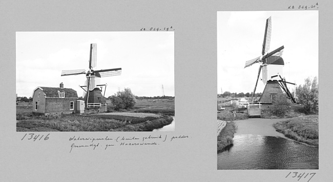 De Groenendijkse Molen in Hazerswoude-Rijndijk, 1973