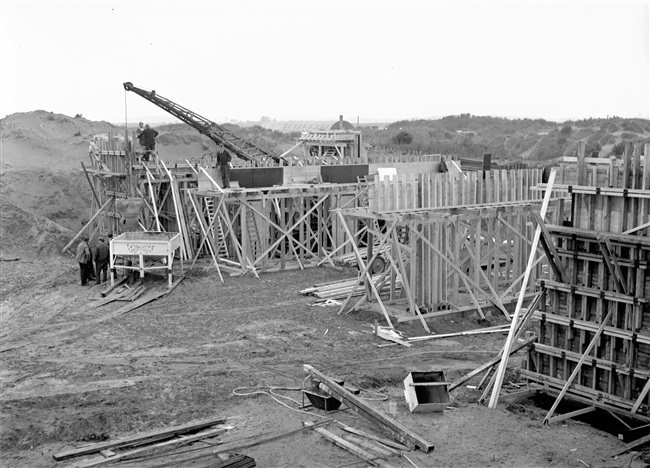 Bouw van een viaduct