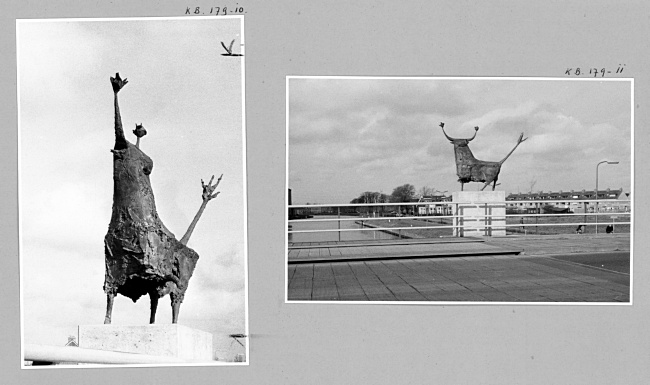 De Stier op de Leiderdorpsebrug in Leiderdorp, 1967