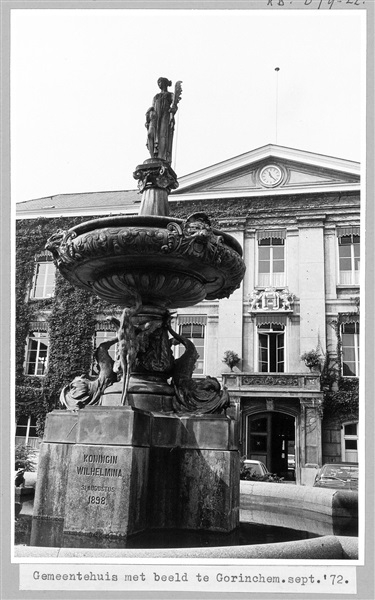 Gemeentehuis aan de Grote Markt 17 in Gorinchem, 1972