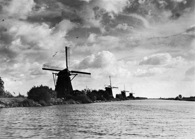 Molens in Kinderdijk, 1947