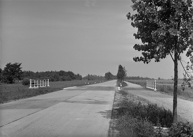 De provinciale weg tussen Krimpen aan den IJssel en Schoonhoven