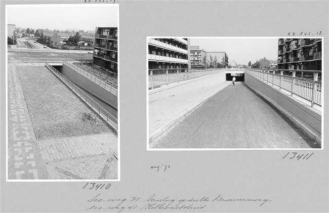 Fietstunnel onder de Amnesty Internationallaan, 1973