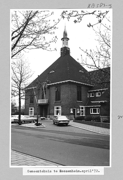 Gemeentehuis in Sassenheim, 1972