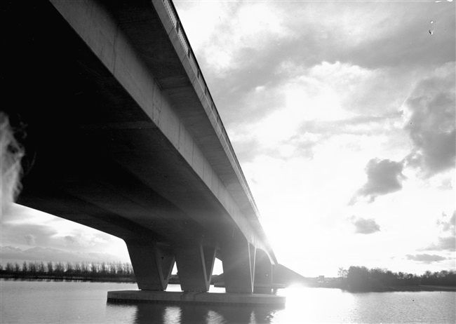 De Brielse Brug over het Brielse Meer, 1969