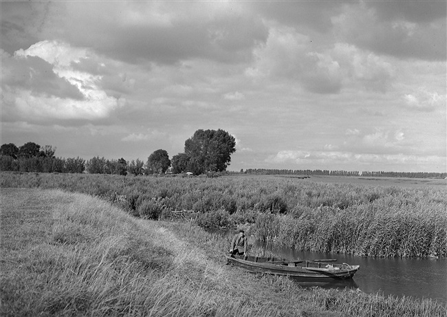 Situatie vissershaventje voor het dempen