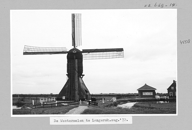 Westermolen in Langerak, 1972