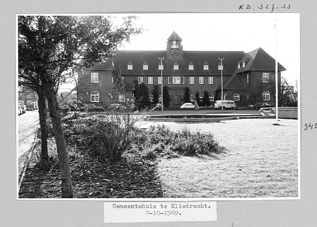 Gemeentehuis in Sliedrecht, 1969