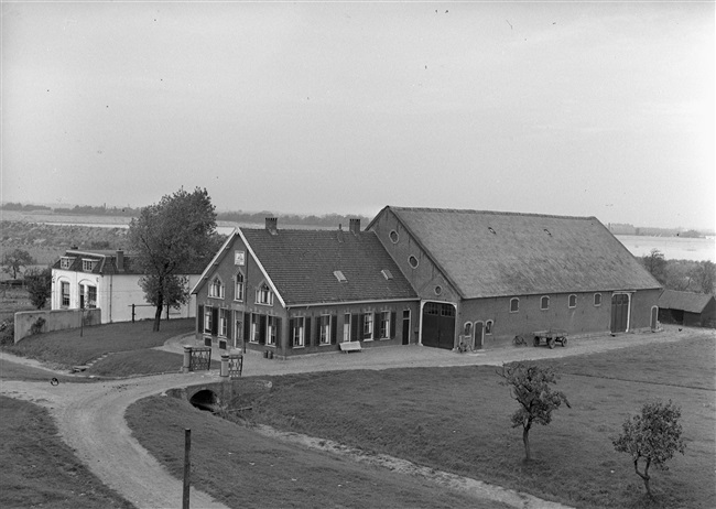 Boerderij in opgespoten terrein