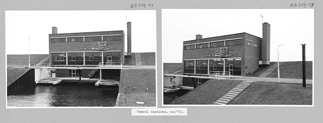 Gemaal Westland in Hoek van Holland, 1972