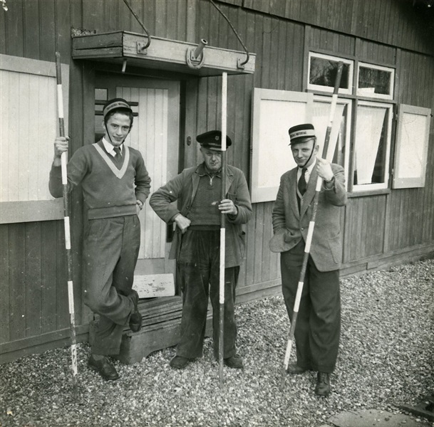 Landmeters van Provinciale Waterstaat in Zuid-Holland