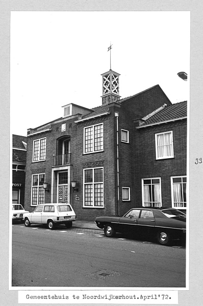 Gemeentehuis in Voorhout, 1972