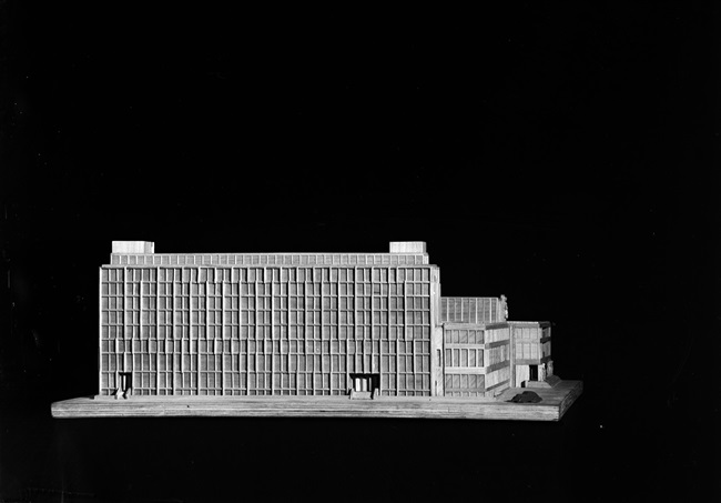 Maquette provinciehuis Zuid-Holland in Den Haag, 1954