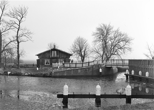 De oude Lammebrug in Leiden, 1959