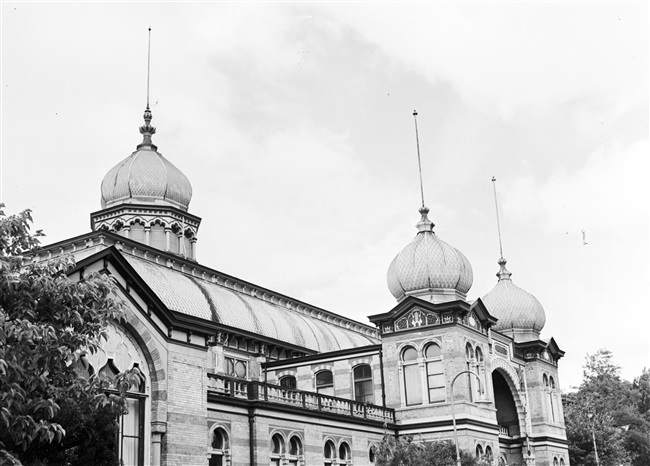 Moorse Paleis van de Haagsche Dierentuin in Den Haag, 1956