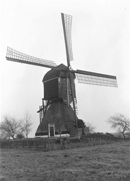 Wipmolen voor het bemalen van de polder