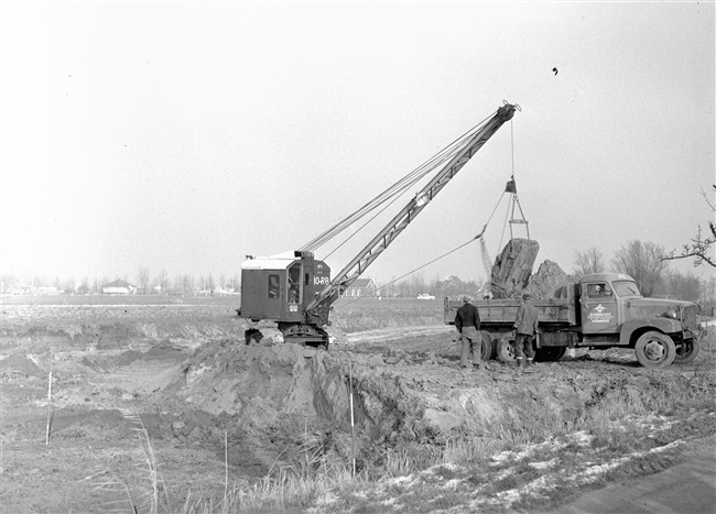 Afgraving in de omgeving van Zwammerdam