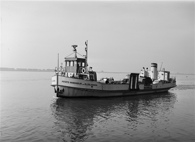 Veerboot Hoofdingenieur van Elzelingen, 1954