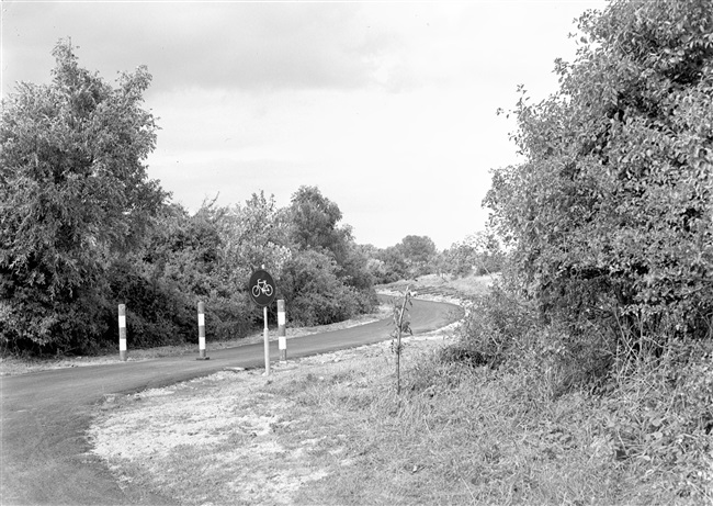 Fietspad nr. 24. Door het aanleggen van fietspaden ontsluit de provincie Zuid-Holland natuurgebieden voor recreatie.