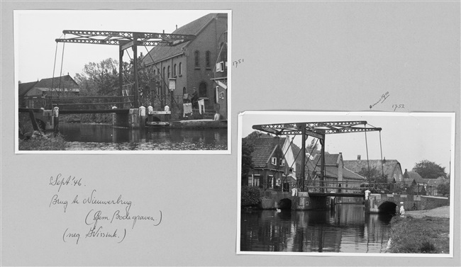 Tolbrug in Nieuwerbrug aan den Rijn, 1946