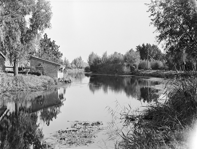 Het riviertje de Vlist in de Krimpenerwaard, 1948