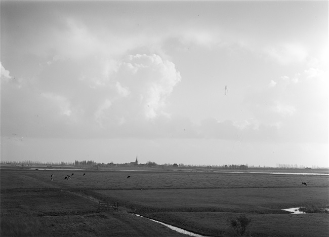 Polderlandschap met de kerk van Lexmond