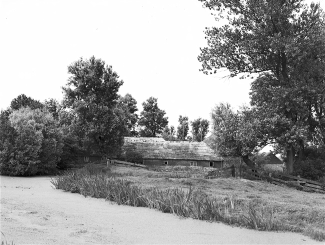 Het stalgedeelte van een boerderij